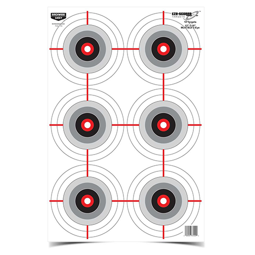 Targets Birchwood Casey Paper BIR 37209          EZESCORER 12X18 MLT BLLEYE 10PK